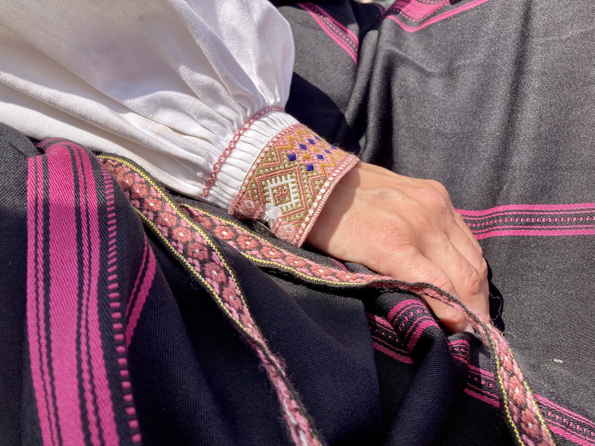 Some details from my wife’s bunad, Norwegian traditional dress.