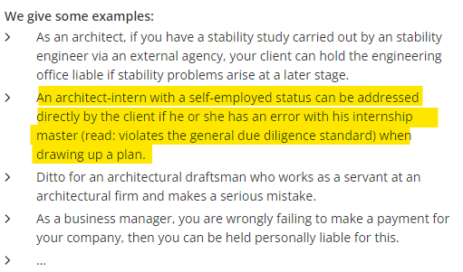 🤯Wtf! The new Civil Code of Belgium make subcontractors and employees also liable... 

Apparently under this code even an intern is liable.

This is going to be harsh...

nav.be/artikel/3773/n…