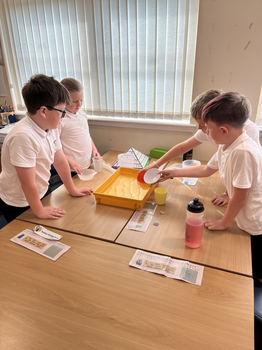 P3/4 developed their estimation and measuring skills by taking part in some practical activities today. @SLCNumeracy