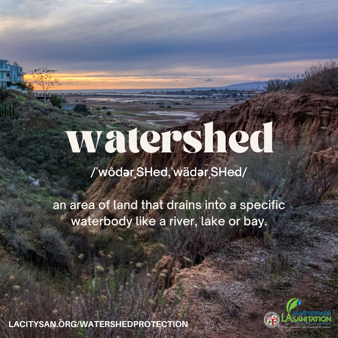 #DYK LASAN's Watershed Protection Program employs a multi-pronged approach to ensure the City of Los Angeles reduces the amount of pollution flowing into and through regional waterways. 

To learn more, visit lacitysan.org/watershedprote…

#watershed #water #lariver #freshwater #river