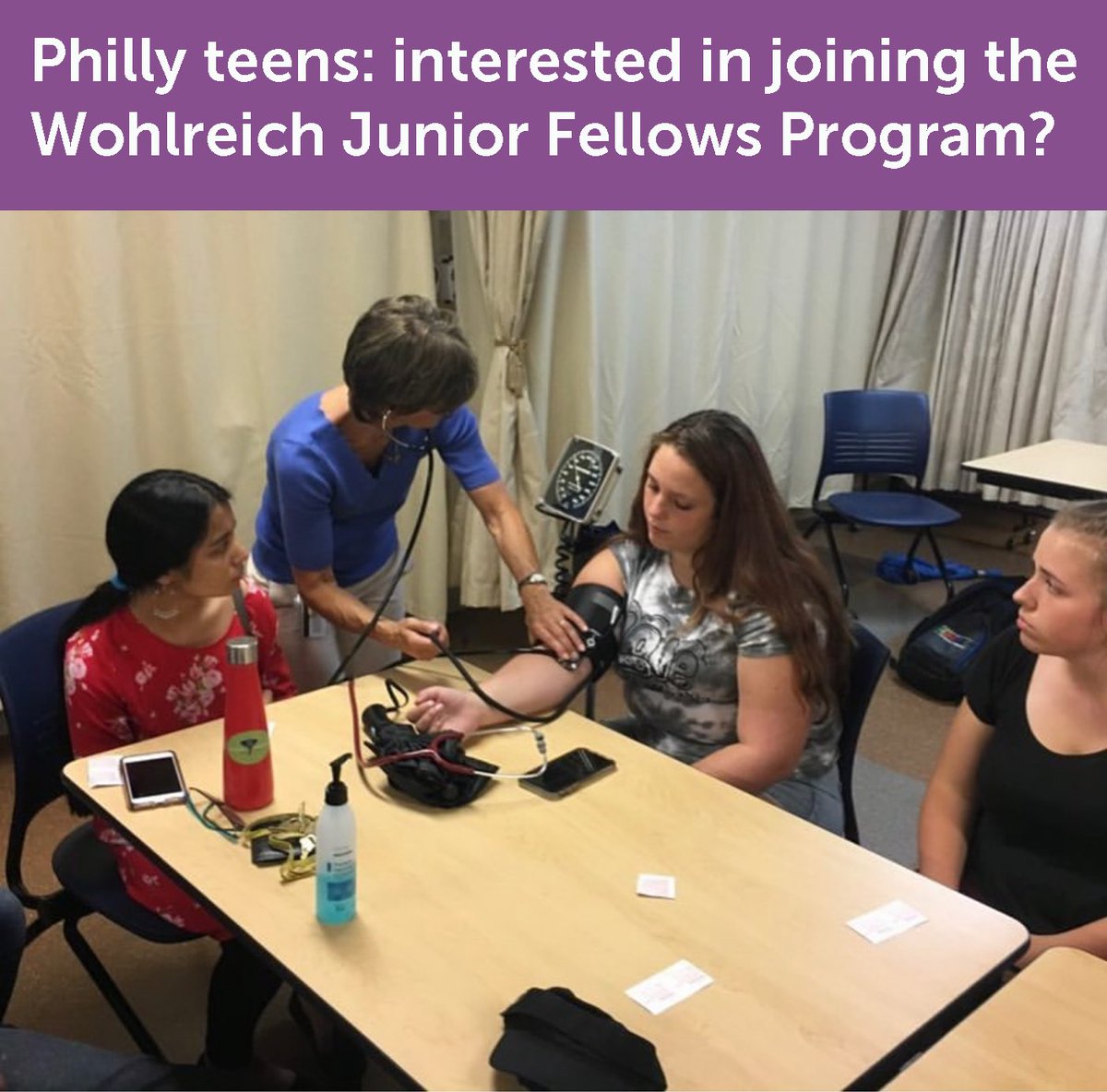 Applications are open for George and Judy Wohlreich Junior Fellows Program, a summer and after-school program for rising high school sophomores interested in healthcare and medicine.  

Apply by 6/2: loom.ly/DXpEXwo