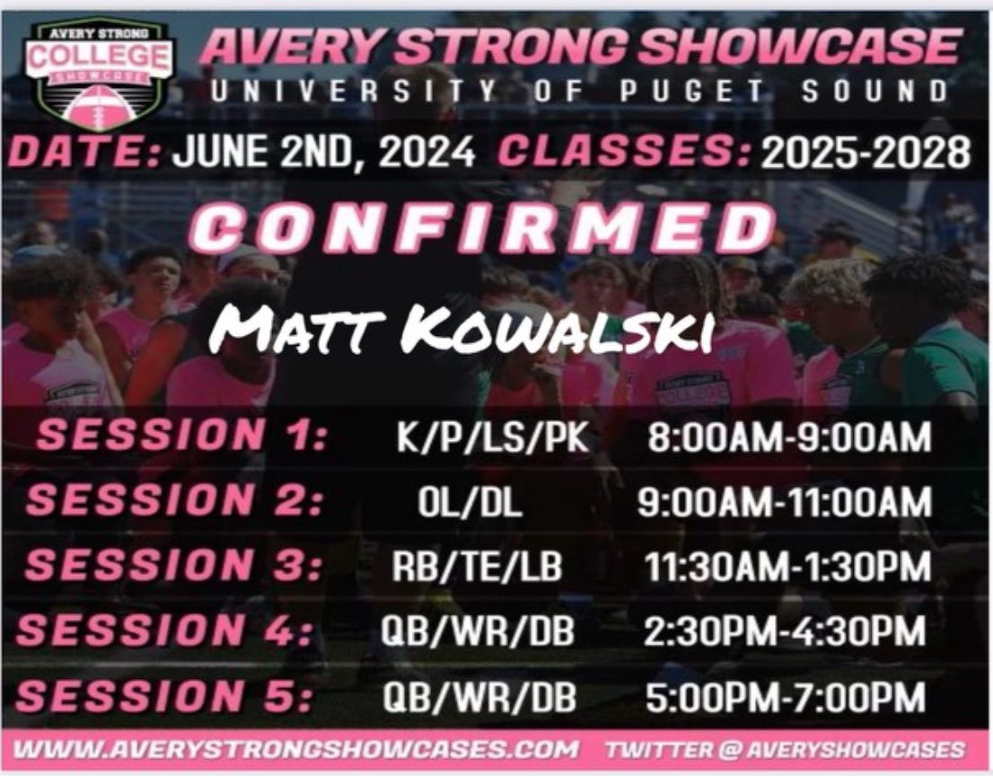 Super excited to compete at the @AveryShowcases | @PSLoggers | @shanedKeck | @Train_elite