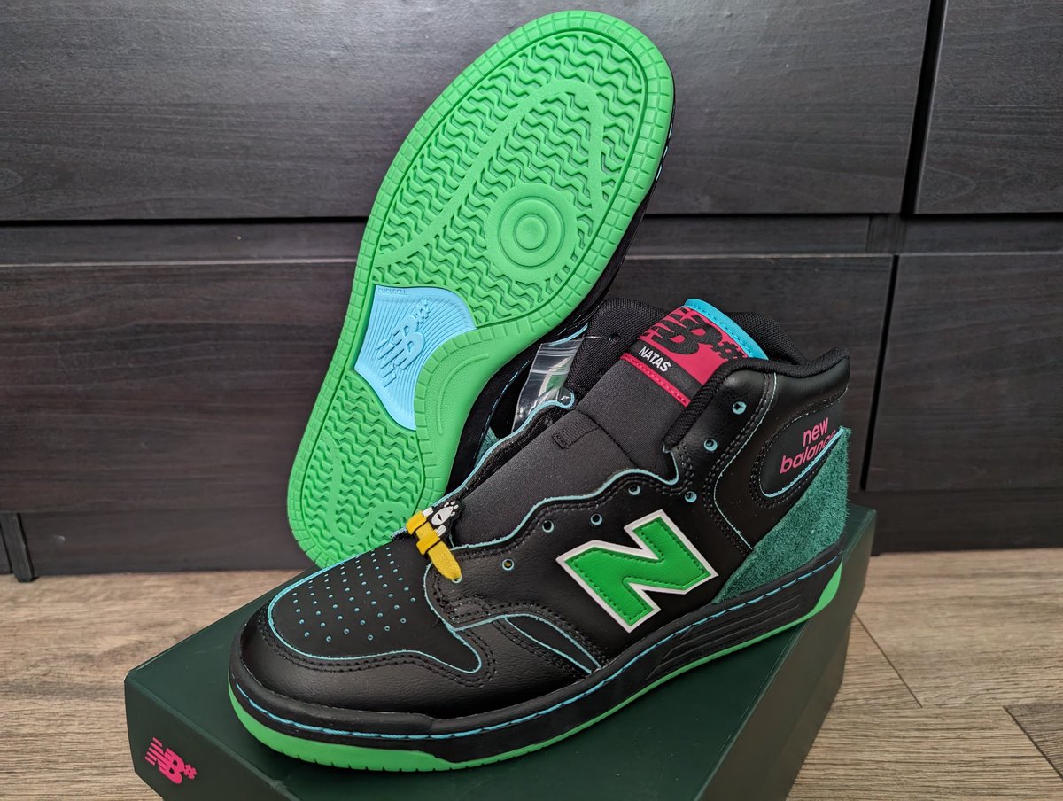 Pickup 1 of 2: Black/Green @NocturnalSkate snapback x Natas Kaupus @nbnumeric highs #SupportYourLocalSkateshop #YourSneakersAreDope #SneakerAdmirals