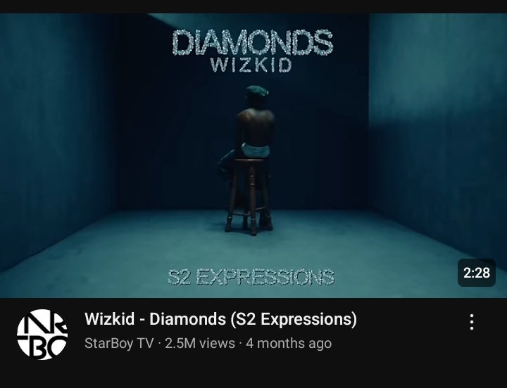 Davido's Kante of 9 Days has Surpassed Wizmid Diamond video of 3 Months on YouTube 👏😭😭😭