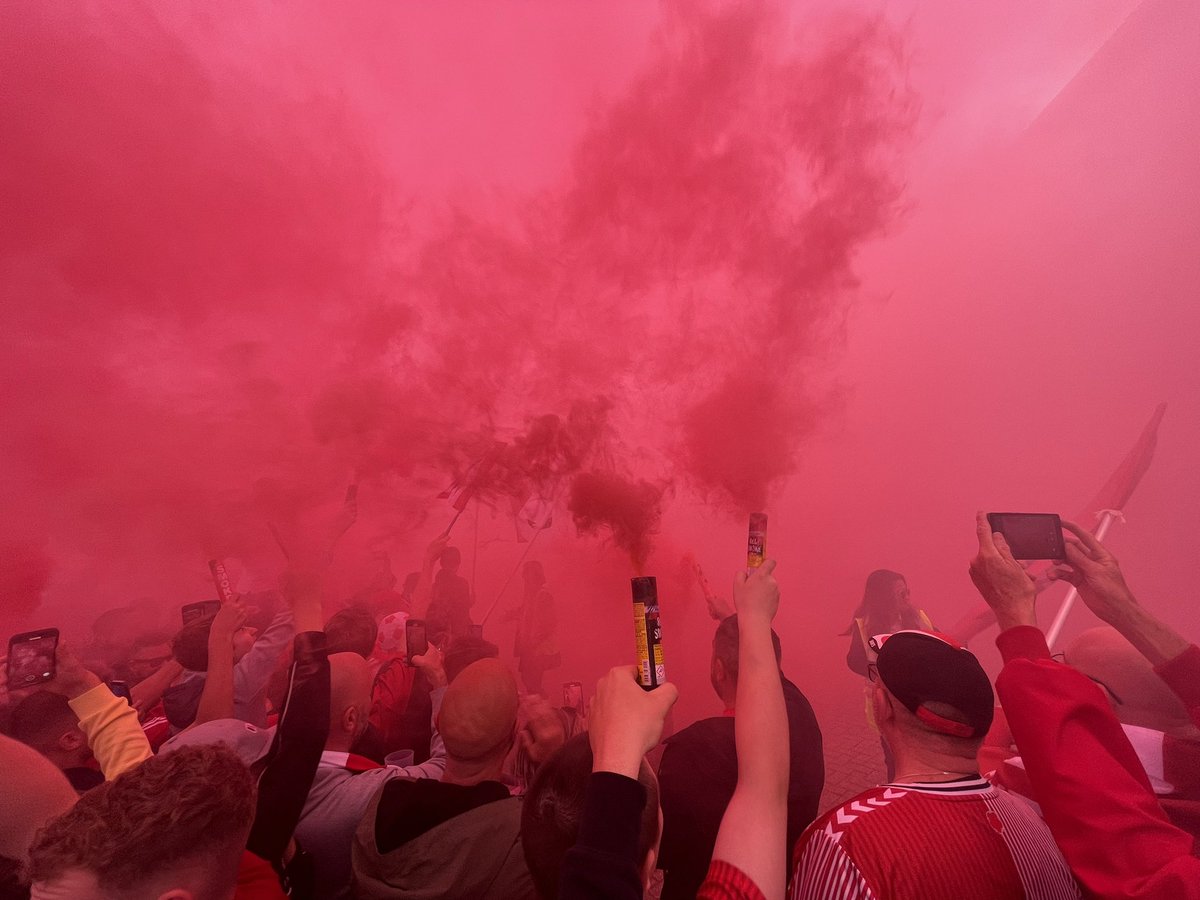 Outside St Mary’s on match day isn’t normally like this!! #SaintsFC