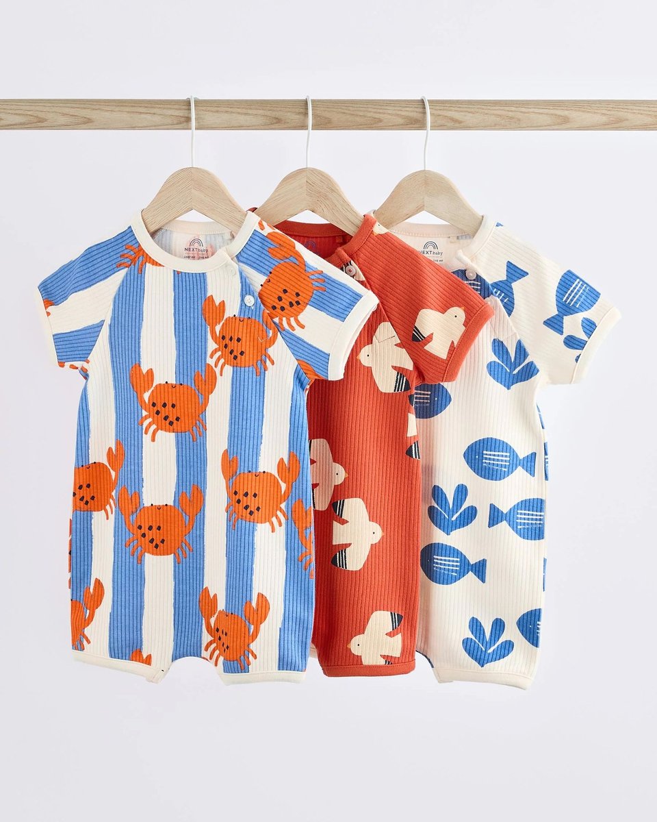 Gear up your little adventurers for a summer full of fun with @nextofficial's adorable rompers. 🍓🦀 These vibrant and comfy outfits are perfect for their sunny escapades. Let their imaginations run wild while they stay cool and stylish all summer long!