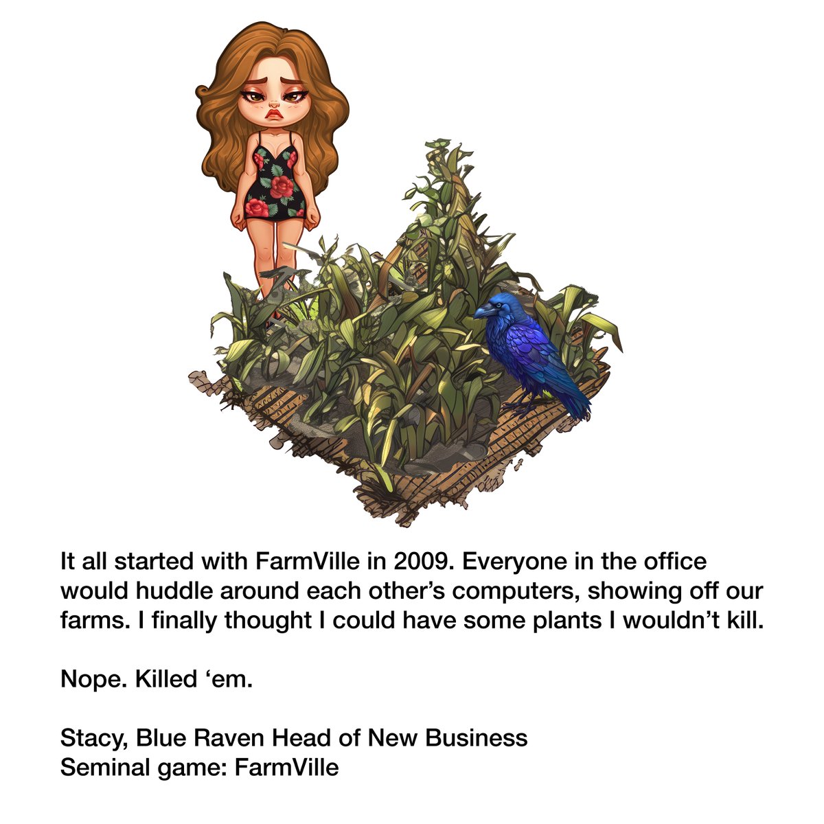 BlueRavenLA's tweet photo. Freemium social games are everywhere - but that wasn’t always the case. FarmVille changed the market - and it’s also a seminal game for our Head of Business Development, Stacy Kennedy. https://t.co/RQ9rRF3T5q