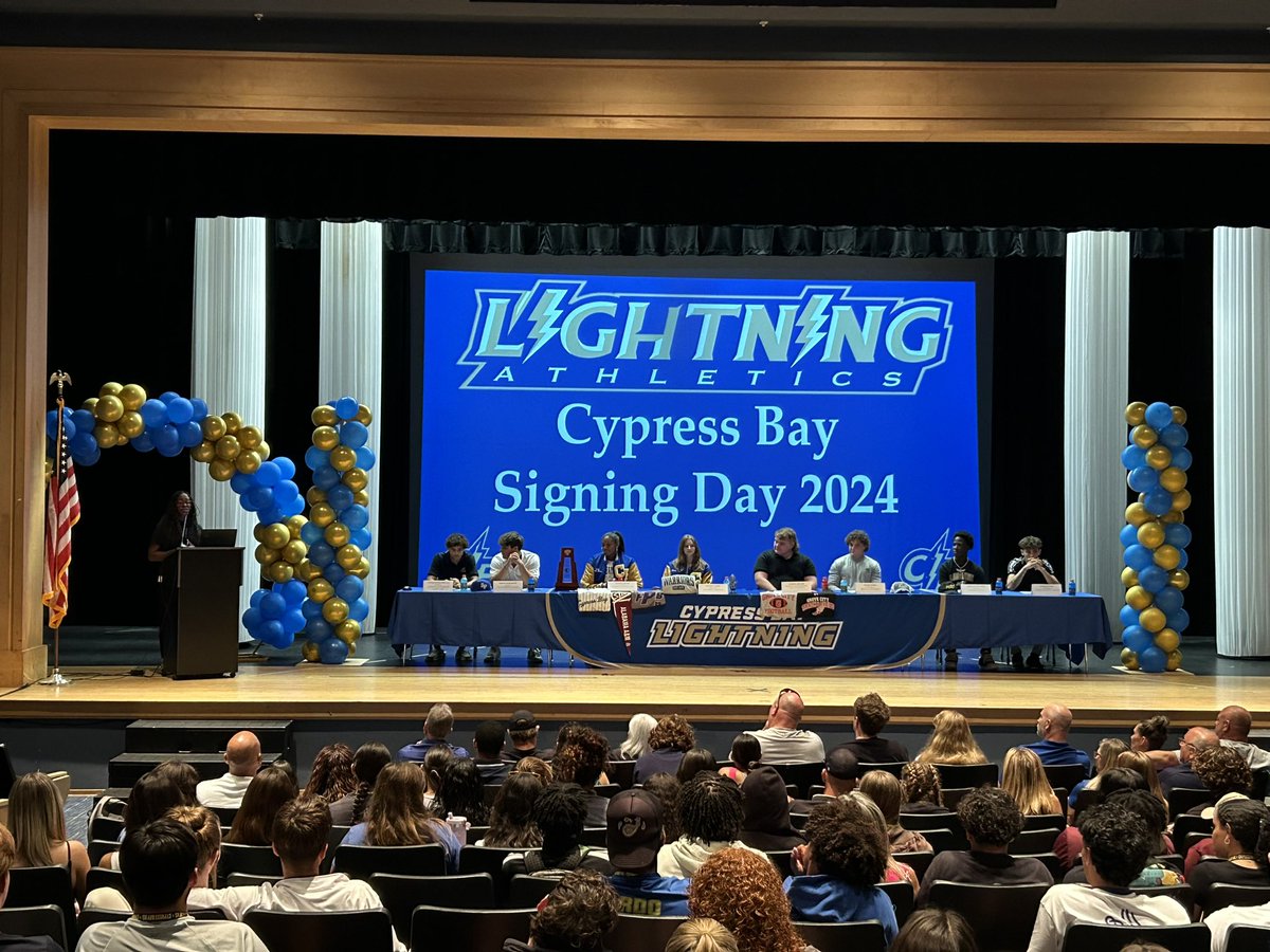 A huge congratulations to our incredible student-athletes on this special Signing Day milestone! We are so proud of your commitment and hard work and can’t wait to see what you accomplish at the next level! 🏀 ⚽️ 🥎 🏈⚡️#SigningDay⚡️ #StudentAthletes