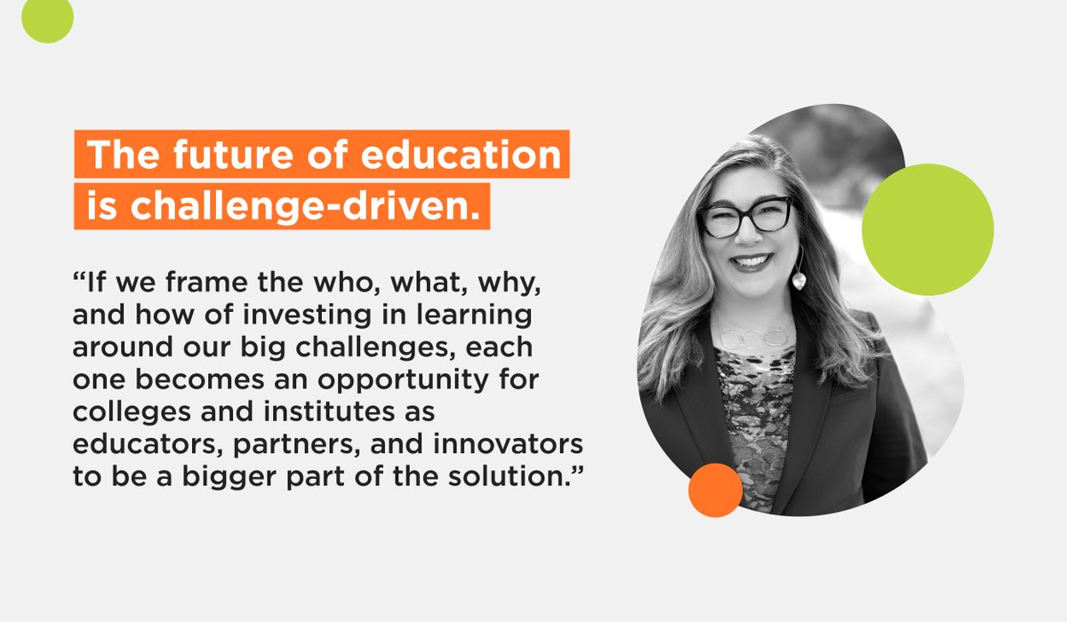 #Canada, like many countries, has big challenges. But we also have one of the strongest #postsecondary sectors. In her recent op-ed, @JohnstonPari, explains how the solution is challenge-driven #innovation. @FuturEconomy #cdnpse

Read it here ► tiny.cican.org/yeyjzf3s