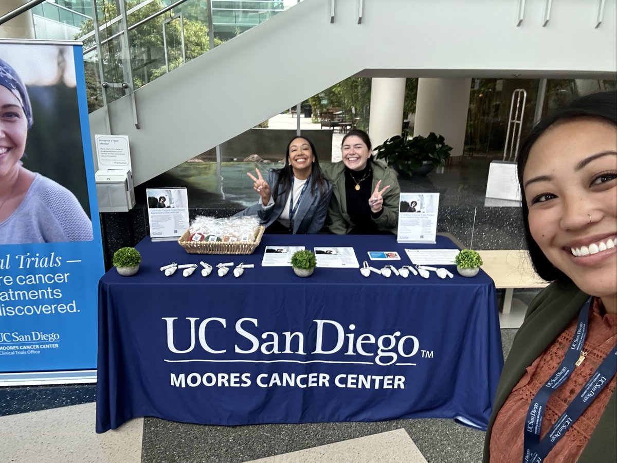 UCSD Health Moores Cancer Center COE (@ucsdcancer_coe) on Twitter photo Out here with our lovely colleagues from <a href="/UCSDCancer/">UC San Diego Health Moores Cancer Center</a> <a href="/UCSDCancerCTO/">UCSD Moores Cancer Center- Clinical Trials Office</a> to promote Clinical Trials Appreciation Day. Please join us next Tuesday (5/21) 11:30am-2pm at Moores Cancer Center to celebrate, learn & hear patient testimonials! bit.ly/4b71h0c #HealthEquityNow Out here with our lovely colleagues from <a href="/UCSDCancer/">UC San Diego Health Moores Cancer Center</a> <a href="/UCSDCancerCTO/">UCSD Moores Cancer Center- Clinical Trials Office</a> to promote Clinical Trials Appreciation Day. Please join us next Tuesday (5/21) 11:30am-2pm at Moores Cancer Center to celebrate, learn & hear patient testimonials! bit.ly/4b71h0c #HealthEquityNow