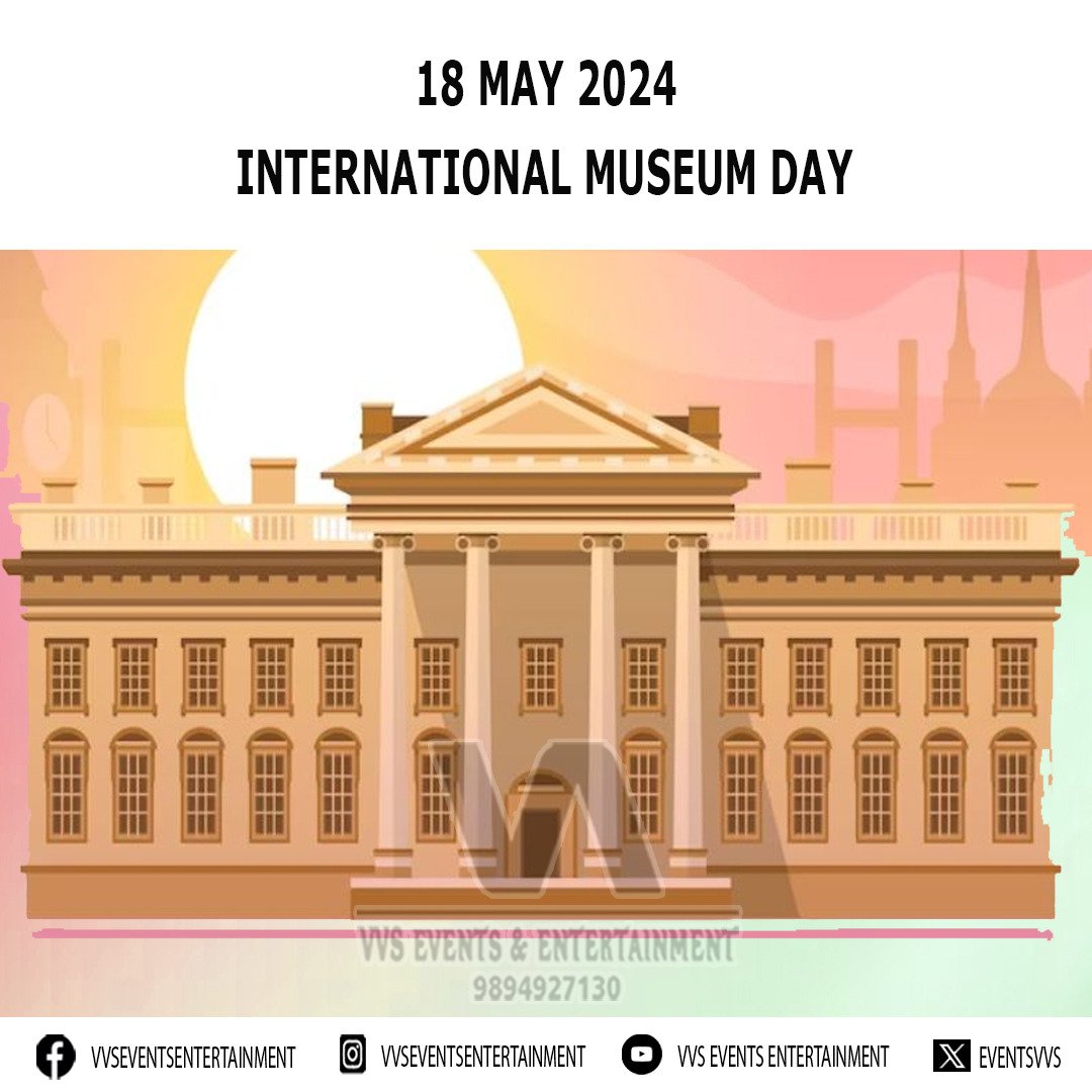 International Museum Day International Museum Day 2024 #InternationalMuseumDay #InternationalMuseumDay2024 #MuseumDay #MuseumDay2024 #Museum #IMD #IMD2024 #History facebook.com/VVSEventsEnter… instagram.com/VVSEventsEnter… youtube.com/@VVSEventsEnte… x.com/eventsvvs