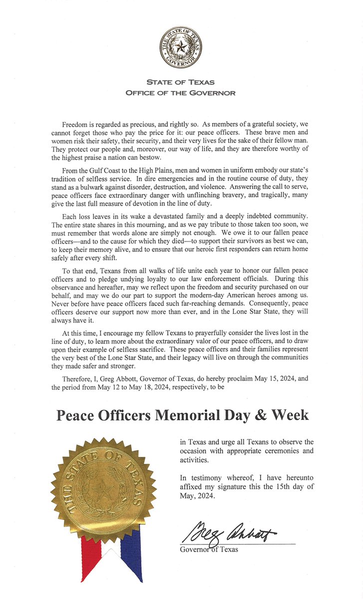 As National Police Week draws to a close, we want to take one last moment to honor the lives of our fallen officers and pay tribute to them and their families. Since the early 19th century, 242 members of DPS have lost their lives in the line of duty. Today and always, we