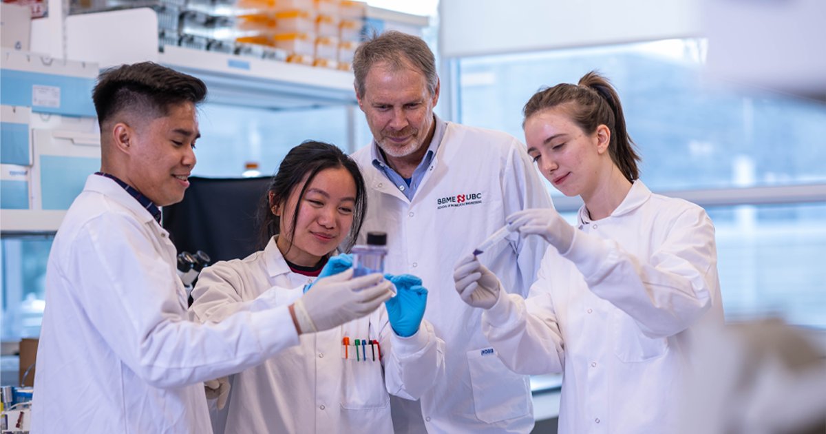 A UBC team is launching a new #immunoengineering training program to prepare students for Canada’s growing bioeconomy. 🧫 

Learn more about ImmunoE, led by Dr. Peter Zandstra, which was just awarded a $1.65M @NSERC_CRSNG CREATE grant: bit.ly/3wBL44D