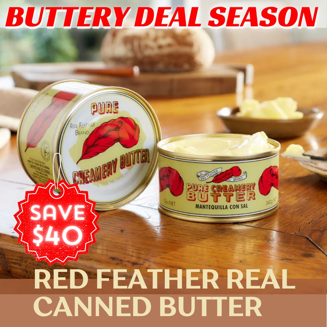 🎉 Buttery Deal Season is Here! 🎉
Stock up on Red Feather Creamery Canned Butter and save $40 PLUS get Free Shipping!
safecastle.com/products/red-f…
#redfeather #butter #campingkit #bestdeal #buynow #freeshippingnationwide