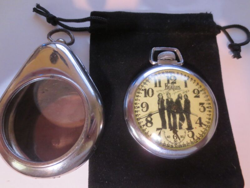 1966 16s Pocket Watch Ad Theme Dial/Case & Pair Case Working. ebay.com/itm/1966-16s-P… #ad