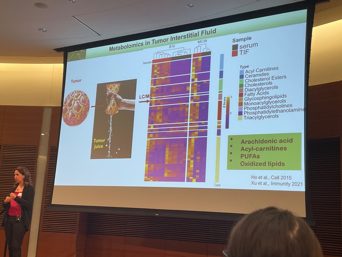 Superstar @Tcellogic @salkinstitute discusses how tumors use lipids to induce T cell exhaustion @UWMadison @WIDiscovery Bile acids are increased in #livercancer and cause T cell ROS, ER stress and death #IWIP2024