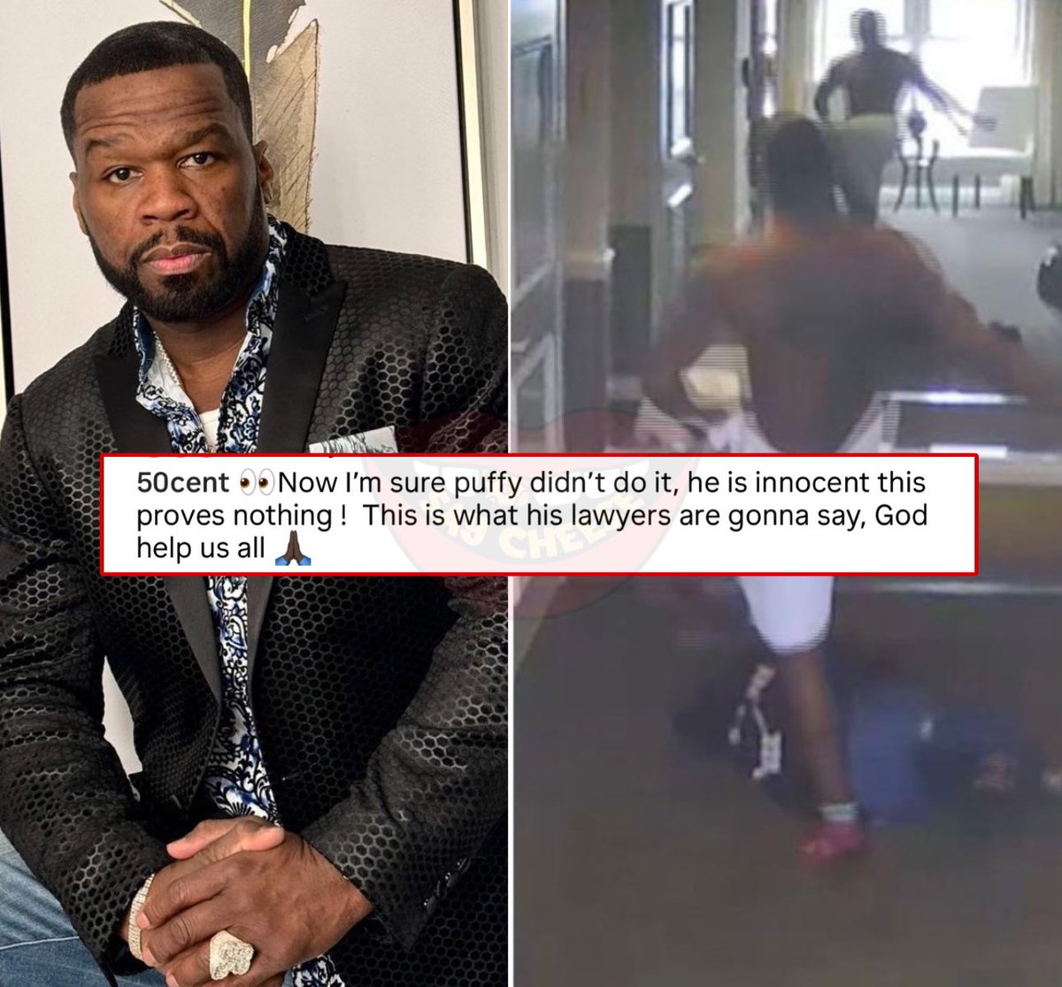 50 Cent reacts to the leaked video of Diddy assaulting Cassie