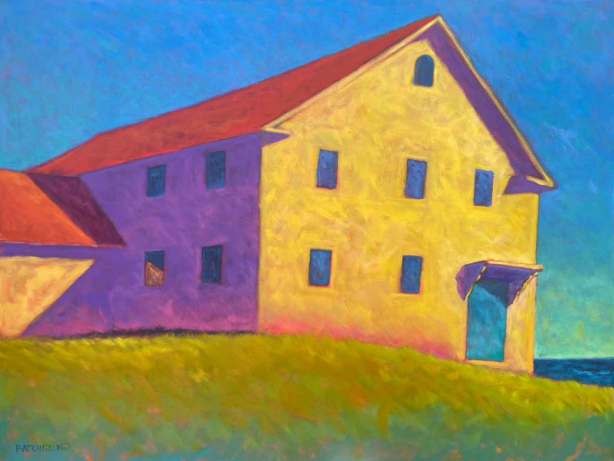 New:  'Midsummer Sun' 48 x 36
.
 #capecod #summer #artwork #wellfleetma #fineart #contemporaryartist #midsummer #sun #classicarchitecture #architectureart #oiloncanvas #contemporaryart #oilpainting #art #artist #sunlight #newenglandarchitecture #art #artist #artwork