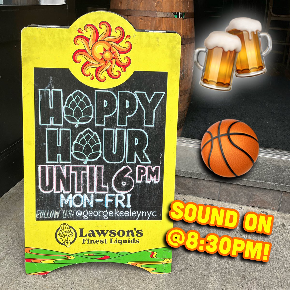 #TGIF ✊ Doors are open and happy hour is in full swing! Be sure to join us for the @nyknicks game tonight! 💪#georgekeeley #gknyc #beerisgood #drinkamongstfriends #drinkrealbeer #craftbeerbar #craftbeer #neighborhoodbar #upperwestsidenyc #uwsnyc #cheers #publife #nba #nyknicks