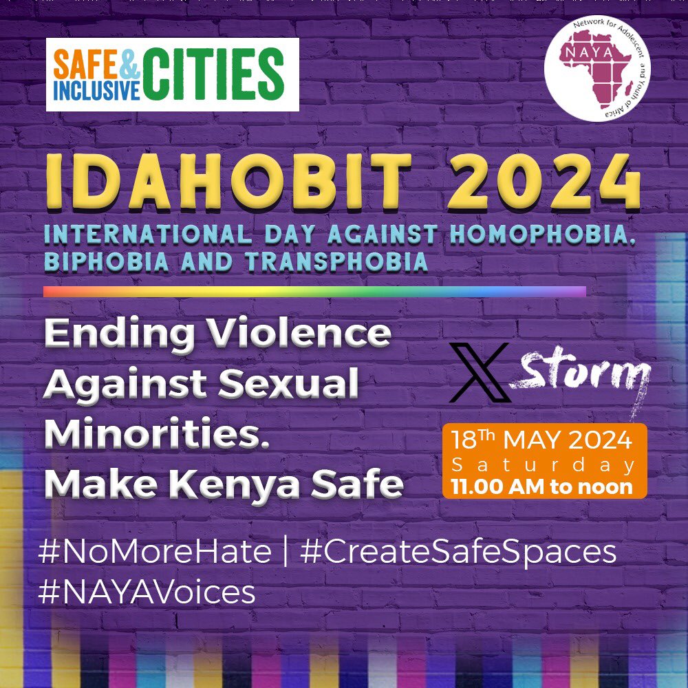True equality means everyone, regardless of sexual orientation or gender identity, is treated with respect and dignity. Join our Twitter chat tomorrow from 11:00am to noon to discuss how we can create inclusive and safe spaces for all. #NoMoreHate #CreateSafeSpaces #NAYAVoices