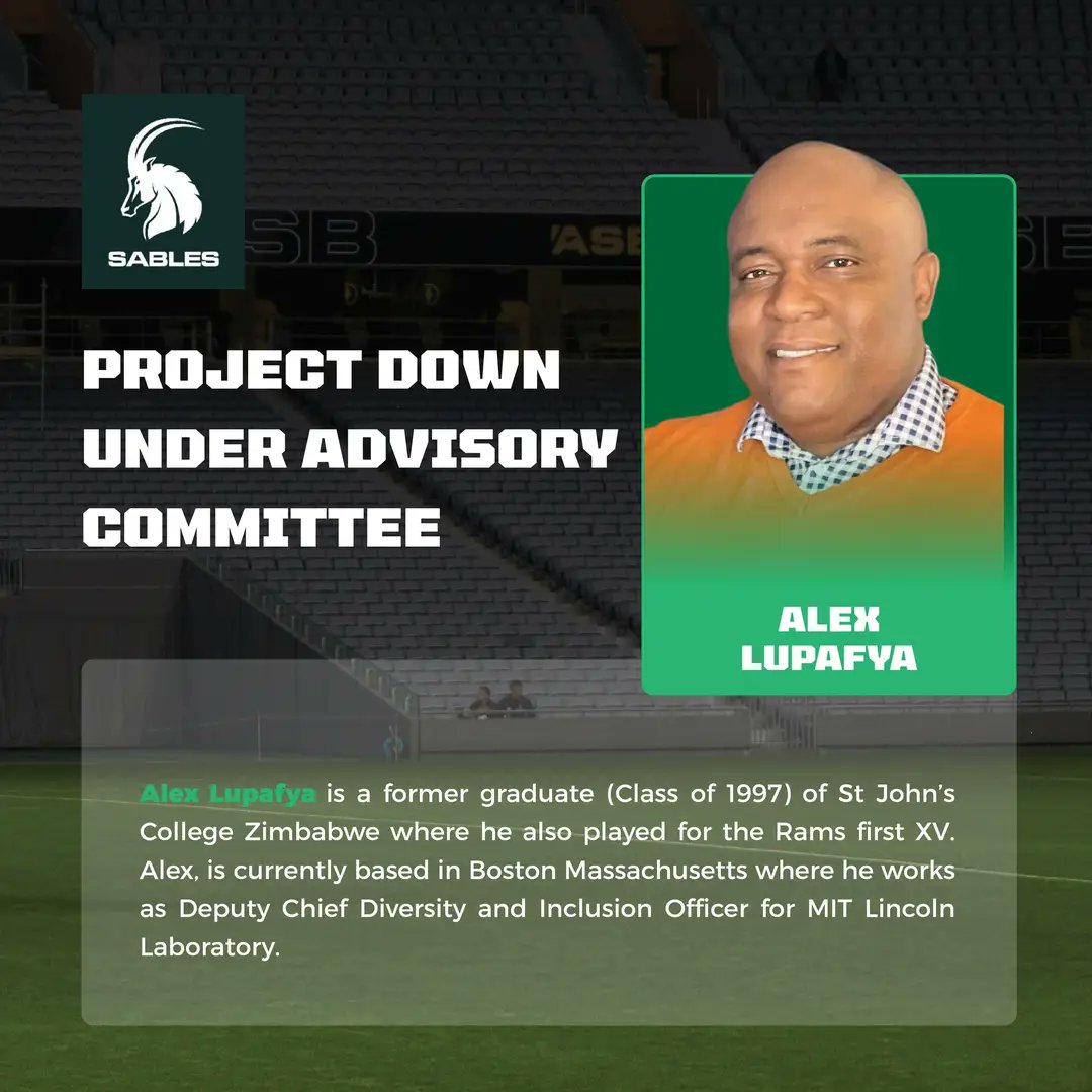 pasinaDambudzo's tweet photo. Project DOWNUNDER! Sables @ Rugby World Cup 2027?! #Back #TheSables βπ presenting the 10 person advisory team! 3/3
https://t.co/Fn7Z9Iwy9k https://t.co/x9y2X2SE14