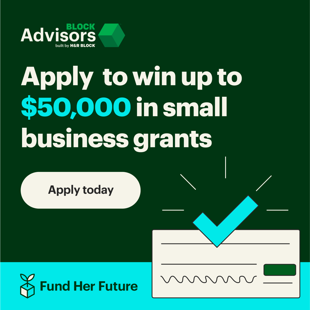Attention, women business owners! We’re providing $100,000 in grants for small businesses just like you. Apply for the Fund Her Future grant today: blockadvisors.us/FundHerFuture