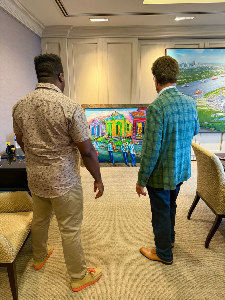 Morris Bart was so impressed after seeing local New Orleans artist Patrick Henry's work at Jazz Fest that he commissioned Mr. Henry for a custom piece. 

Mr. Henry certainly outdid himself on this one! Thank you!
#jazzfest #localart #patrickhenryneworleans