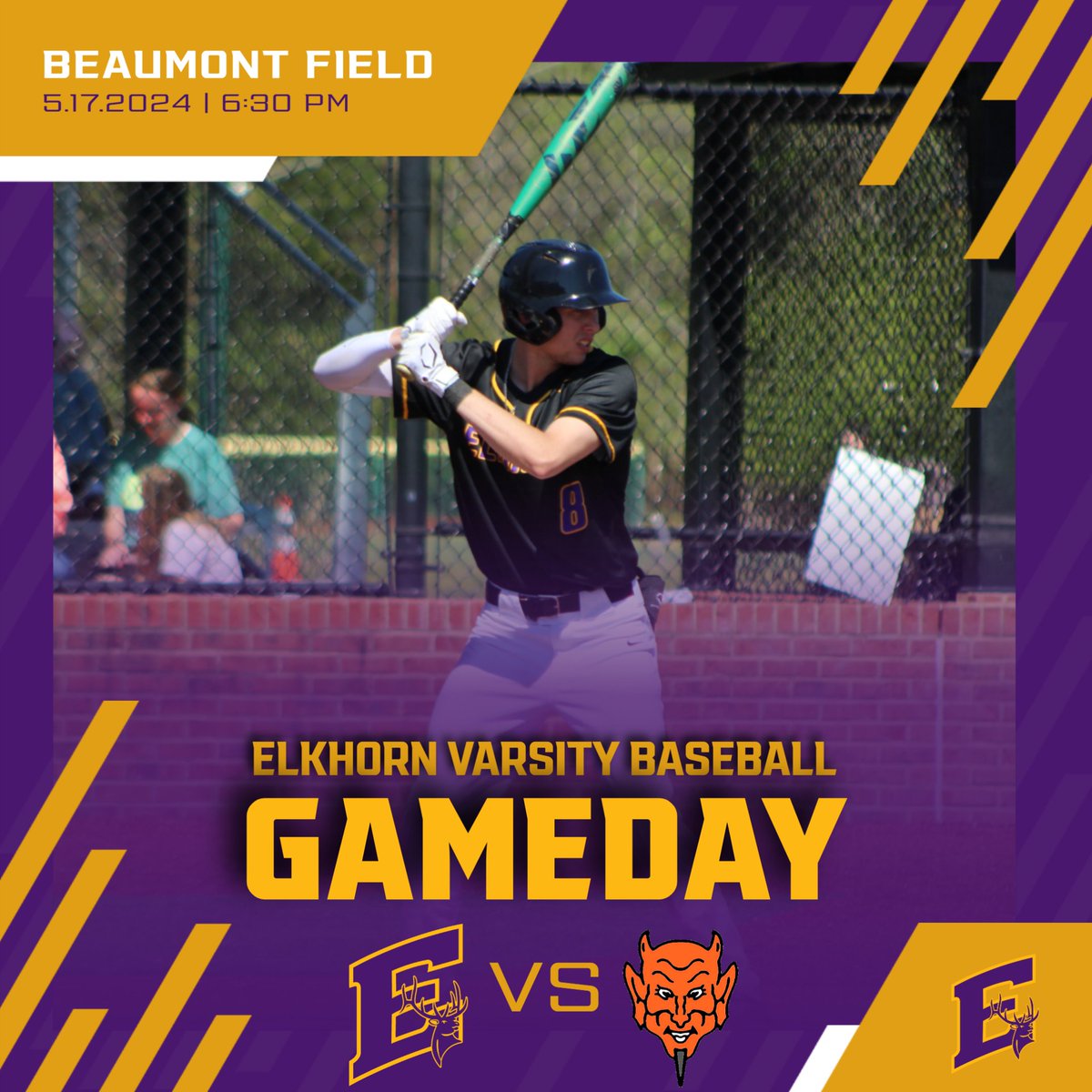 Game Day! The Elks travel to Burlington for a conference match up!  @EAHS_Baseball #1Herd #goelks