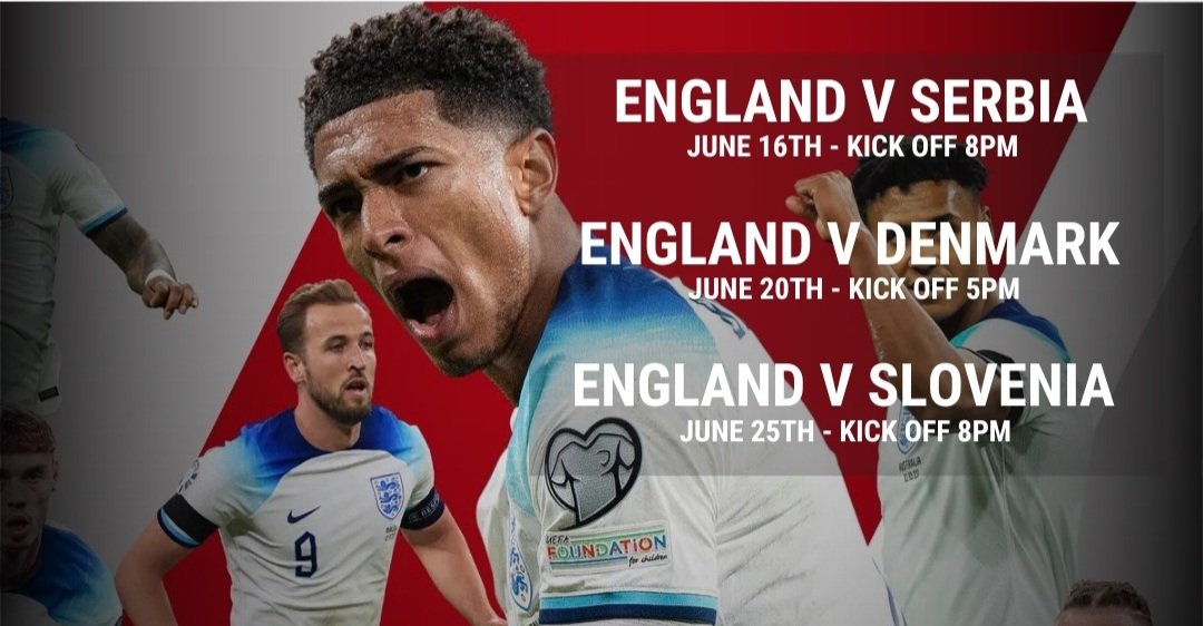 We're showing the Euros! In't back room, on the projector. Beers will flow and no bookings, just first come, first serve.

We're super looking forward to it, Euros 2021 was epic! Best bit for us is that y'all can come to the bar yourselves this time 😂

#comeonengland #euros2024