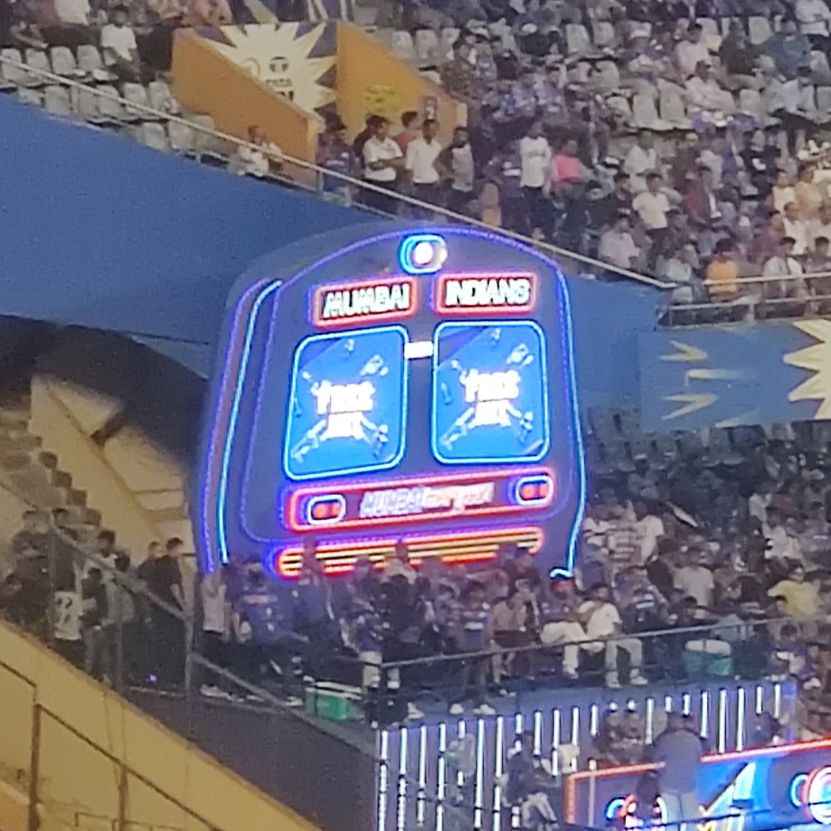veebee2014's tweet photo. @mipaltan Much as I love the game and our favourite venue, please make right changes for the next year. I am with every chant in the stadium today Mumbai Cha Raja Rohit Sharma, Rohit Sharma . Best of luck for the next season !! https://t.co/F0SFAUl4Xq