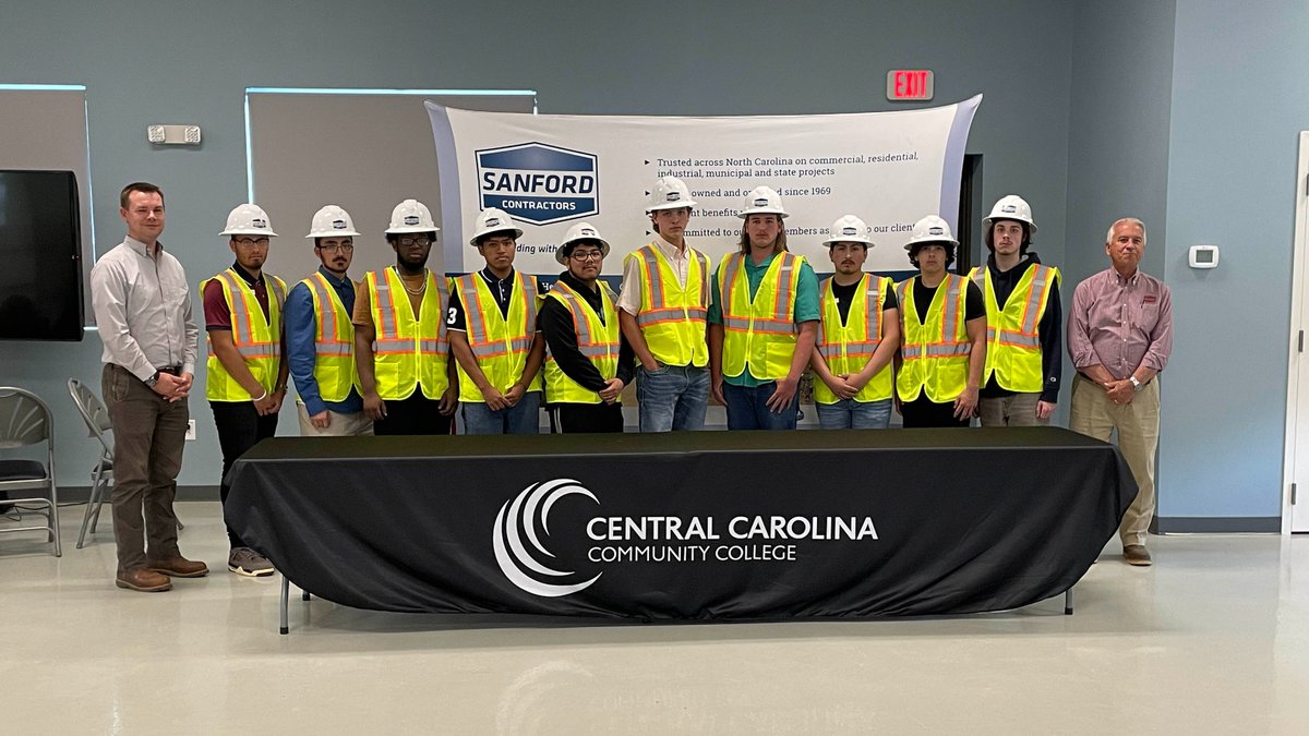 @iamcccc and Sanford Contractors held orientation on May 15th for the second cohort of the Sanford Contractors Construction Academy. These students will participate in a nine-week learn and earn program while enrolled in courses and working this summer at Sanford Contractors.