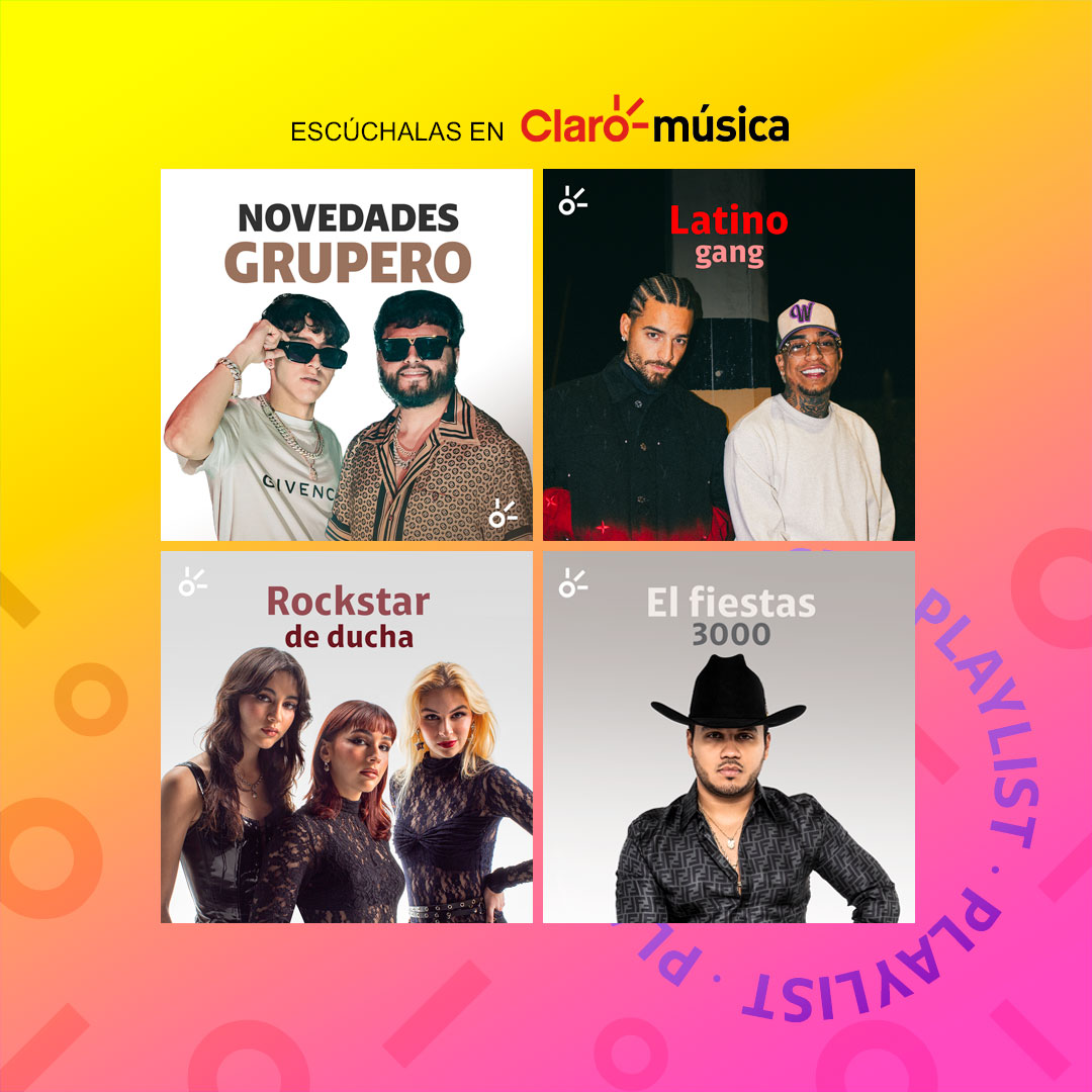 👌¡Las mejores #playlist están en #Claromúsica! 🎧 Novedades Grupero (#Xavi): ow.ly/92yH50RvRW6 Latino Gang (@maluma, #Pirlo): ow.ly/vcrC50OmPnj Rockstar de ducha (@TheWarningBand2): ow.ly/W3ya50Hp6Mn El Fiestas 3000 (#GeradoCoronel): ow.ly/unwm50QK0NI