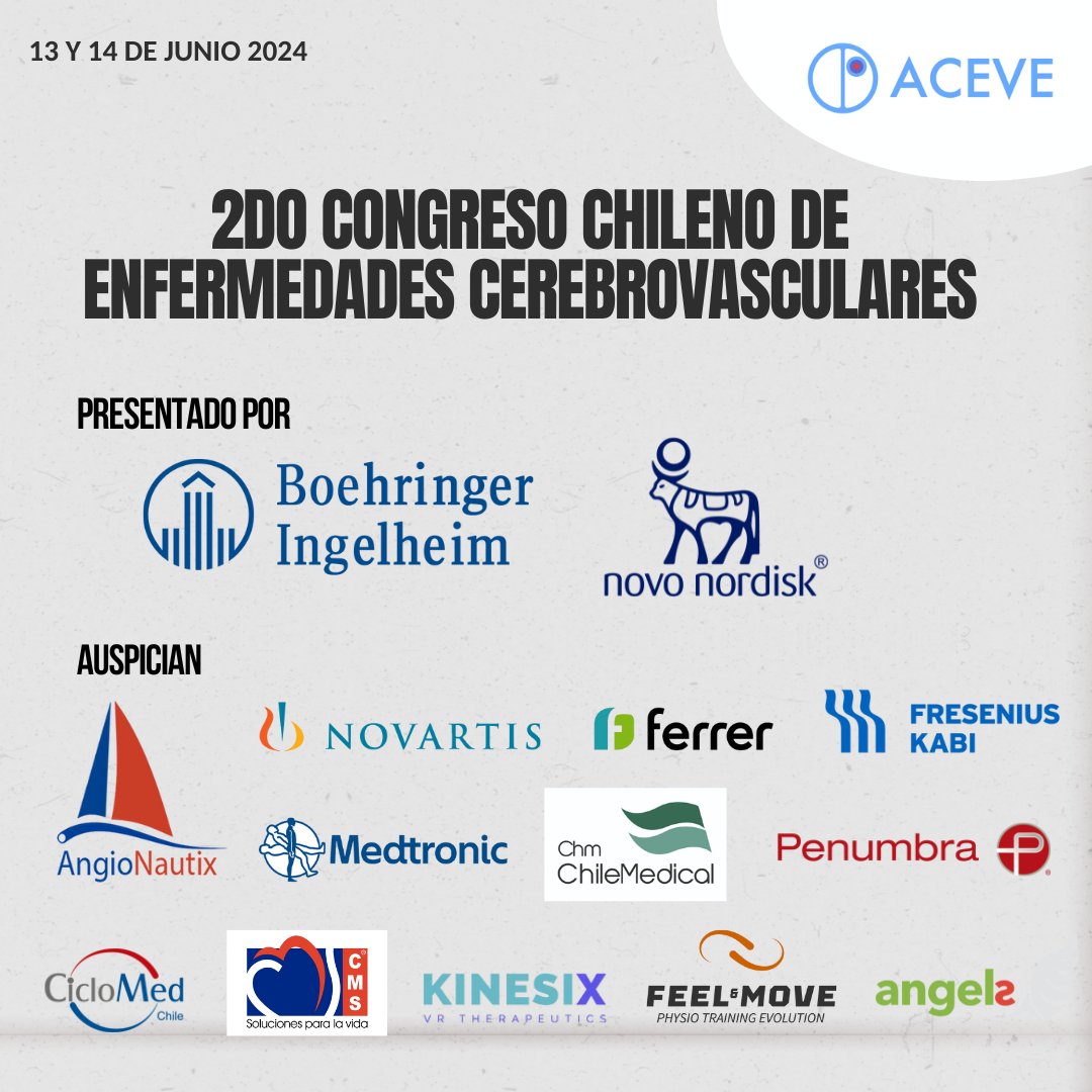 2do CONGRESO CHILENO DE ENFERMEDADES CEREBROVASCULARES Módulo 9 Buenas prácticas clínicas en el cuidado de pacientes hospitalizado con ACV 🧠 Organizado por la Enf. @mackagrd 📅13 y 14 de Junio 2024 📍Av. Manquehue Nte. 656, Las Condes ✍️forms.gle/H84dciVik9NhKT