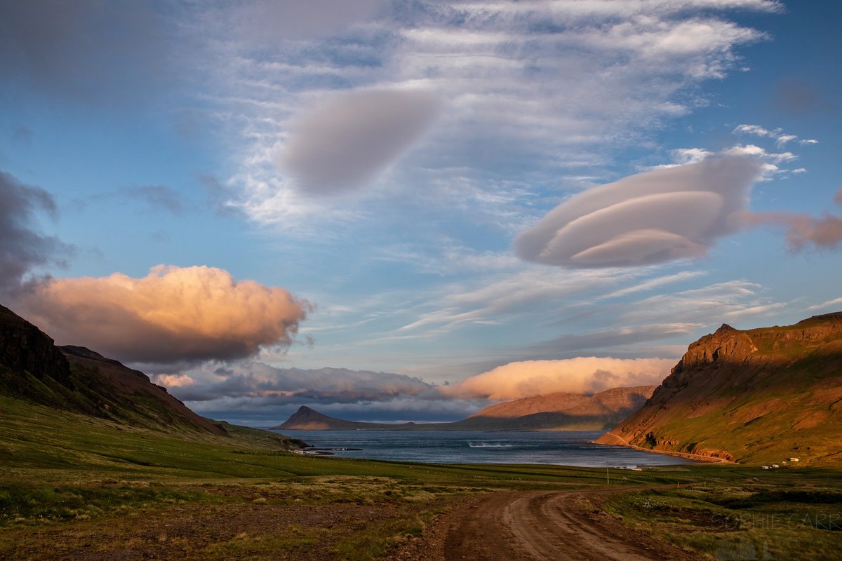 Crazy clouds over Norðurfjörður in the Westfjords of #Iceland July 2021 #cloudporn