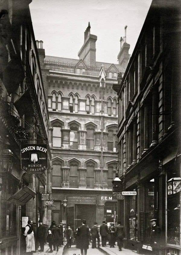 A Photograph of 14 Cullum Street, London taken on the 10th February in 1910.