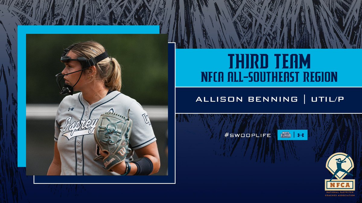 𝑨𝑳𝑳-𝑹𝑬𝑮𝑰𝑶𝑵 𝑨𝑳𝑳𝑰𝑺𝑶𝑵!! 🙌 @allisonbenning_ earns @NFCAorg Third Team All-Southeast Region honors as a utility/pitcher on Saturday afternoon! 🗞️ >> bit.ly/3K6B4TW #BirdsOfClay