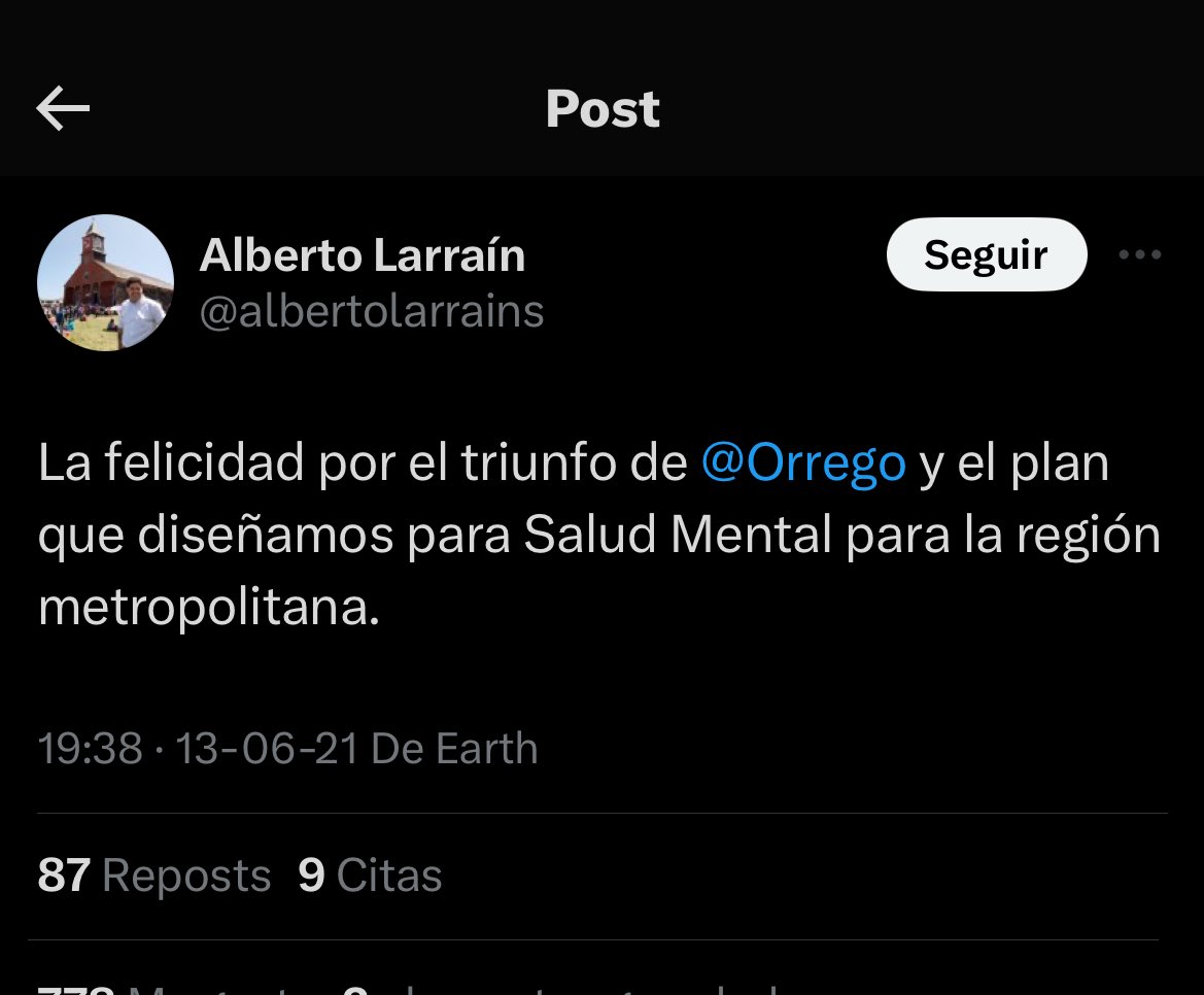 Orrego ahora dice que prácticamente no conoce a Alberto Larrain Se nota ☠️☠️