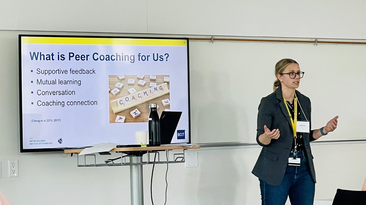 <a href="/BCITSoHealth/">BCIT Health Sciences</a> #SimulationEducators talking abt a Peer Coaching Pathway as a way to provide initial &amp; ongoing professional development support that is much needed by sim educators/facilitators.

A great reminder of the importance of holding each other in high regard🙌🏼 #WCCHSE2024