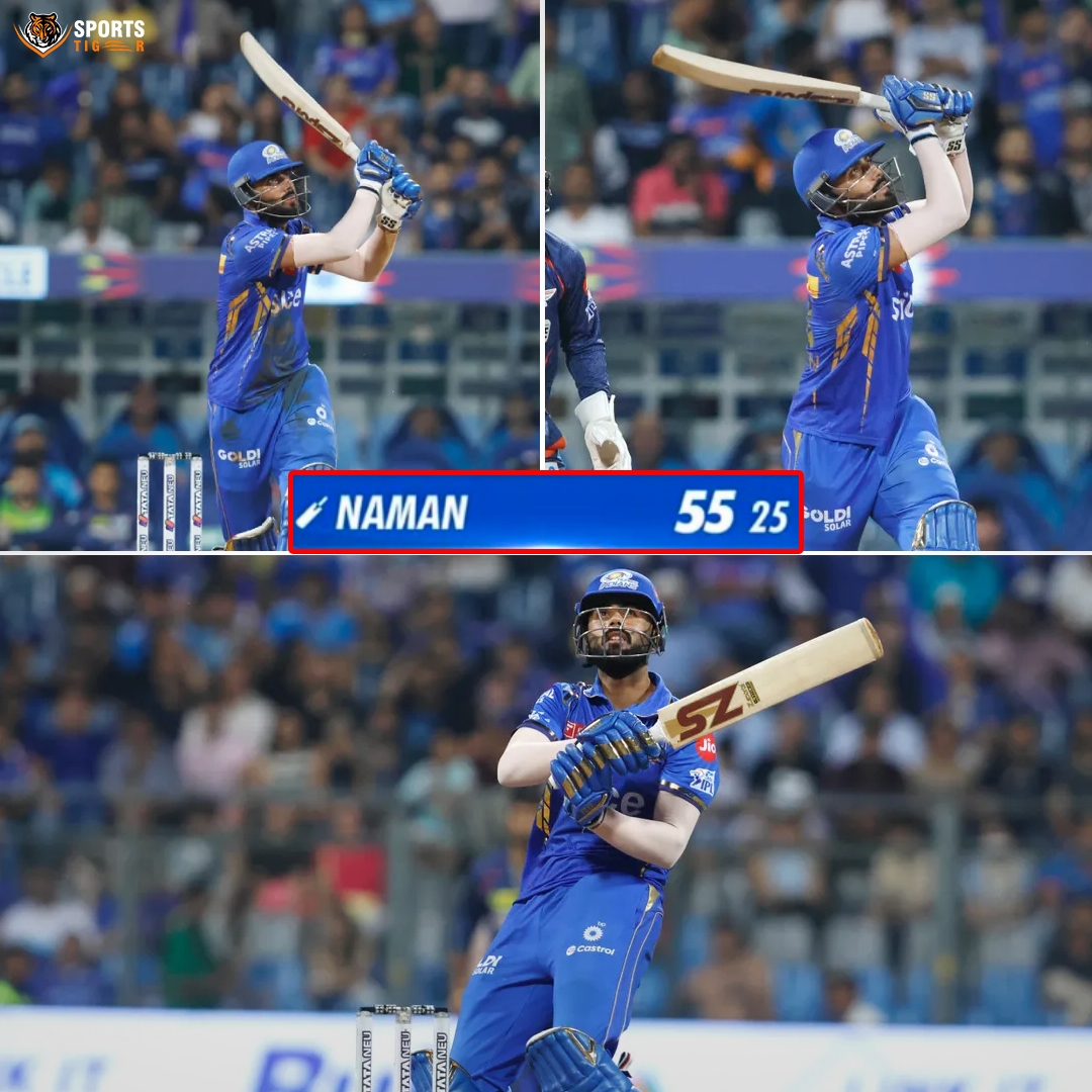 Maiden IPL FIFTY For Naman Dhir 👏 📷: IPL #MIvLSG #LSGvMI #IPL2024 #TATAIPL2024 #IPLT20 #T20Cricket #MI #NamanDhir