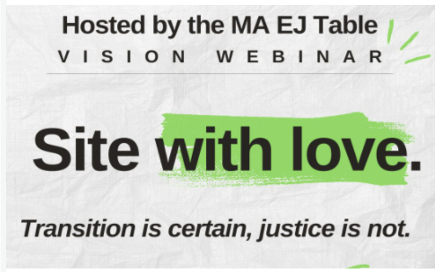 MOF_Mass's tweet photo. WEBINAR: Site with Love | Thurs., May 23, 5:00 PM - 6:30 PM | Free - Please RSVP at https://t.co/6IgdljAWxI
The Massachusetts Environmental Justice Legislative Table invites you to join this webinar in a vision for justice. #EnvironmentalJustice #MAEJTable https://t.co/RuePxq2HTU