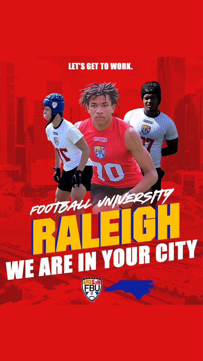 One of the Best camps in the nation is in the RDU area! Are you pulling up tomorrow? 🏈🔥 Everything's a go at Wake Preparatory Academy. FBU Raleigh-Durham is in full effect! Don't miss out on the biggest camp of the year!

Last minute Registration: footballuniversity.org/camp/raleigh/