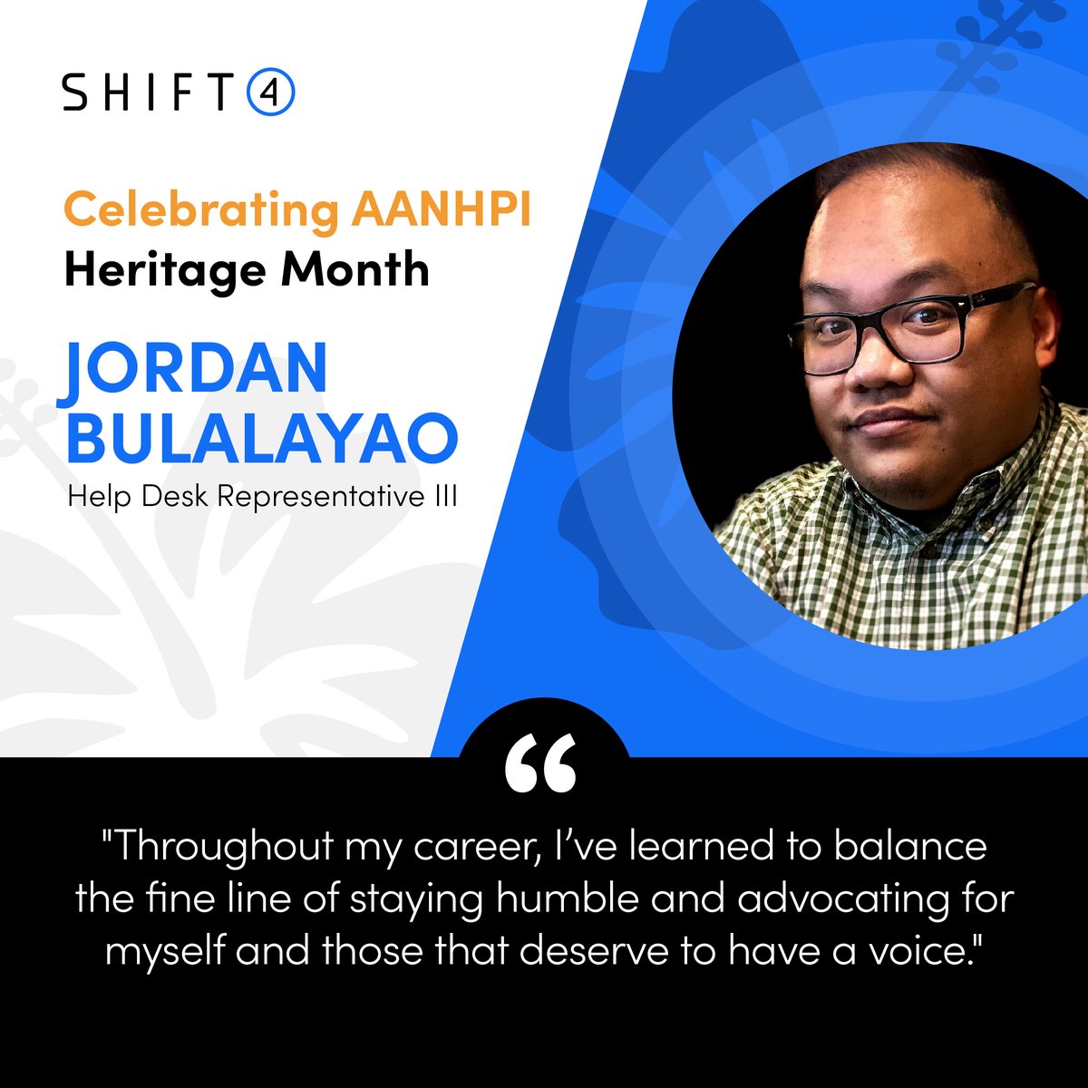 It’s #AANHPIHeritageMonth and this week we’re spotlighting Jordan, one of our dedicated Help Desk Representatives here at Shift4! 💻 His role involves assisting our team with computer and application access issues, while also playing a key role in updating internal documentation