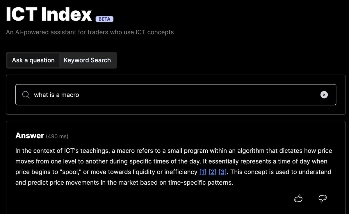 i keep getting the same questions, please use this AI website by <a href="/ictindex/">ICT Index</a> to help you find answers and specific videos to refer to