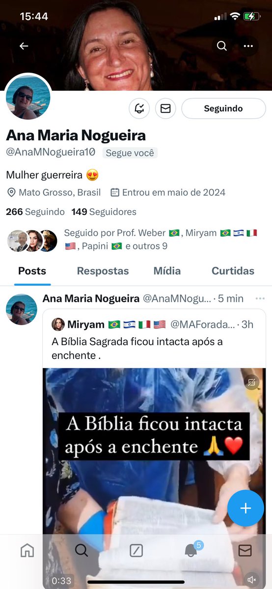 Estou já te seguindo de volta @AnaMNogueira10 !Bem vinda e obrigado por me seguir !🌻🌻Patriotas, será que a amiga Ana passa de 230 seguidores ainda hoje ? Vamos tentar ? 🤝🤝🇧🇷🇧🇷💪💪PEÇO A ANA QUE SIGA DE VOLTA TODOS OS PATRIOTAS QUE IRÃO TE SEGUIR, COMBINADO ANA? 🇧🇷🇧🇷🌻🌻