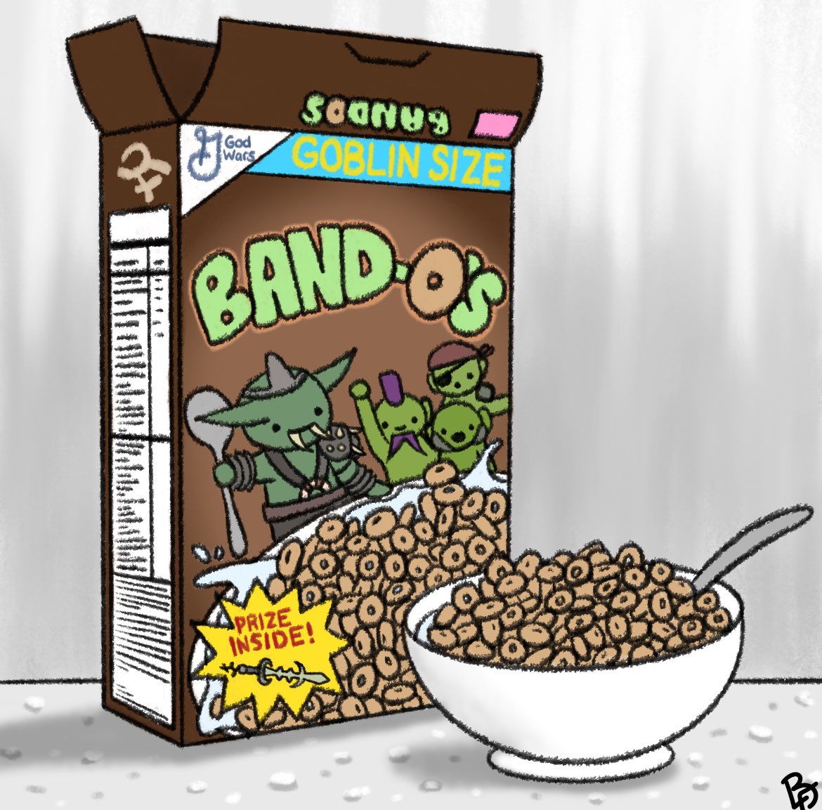 Band-O’s, now part of your balanced breakfast! #oldschoolrunescape #osrs