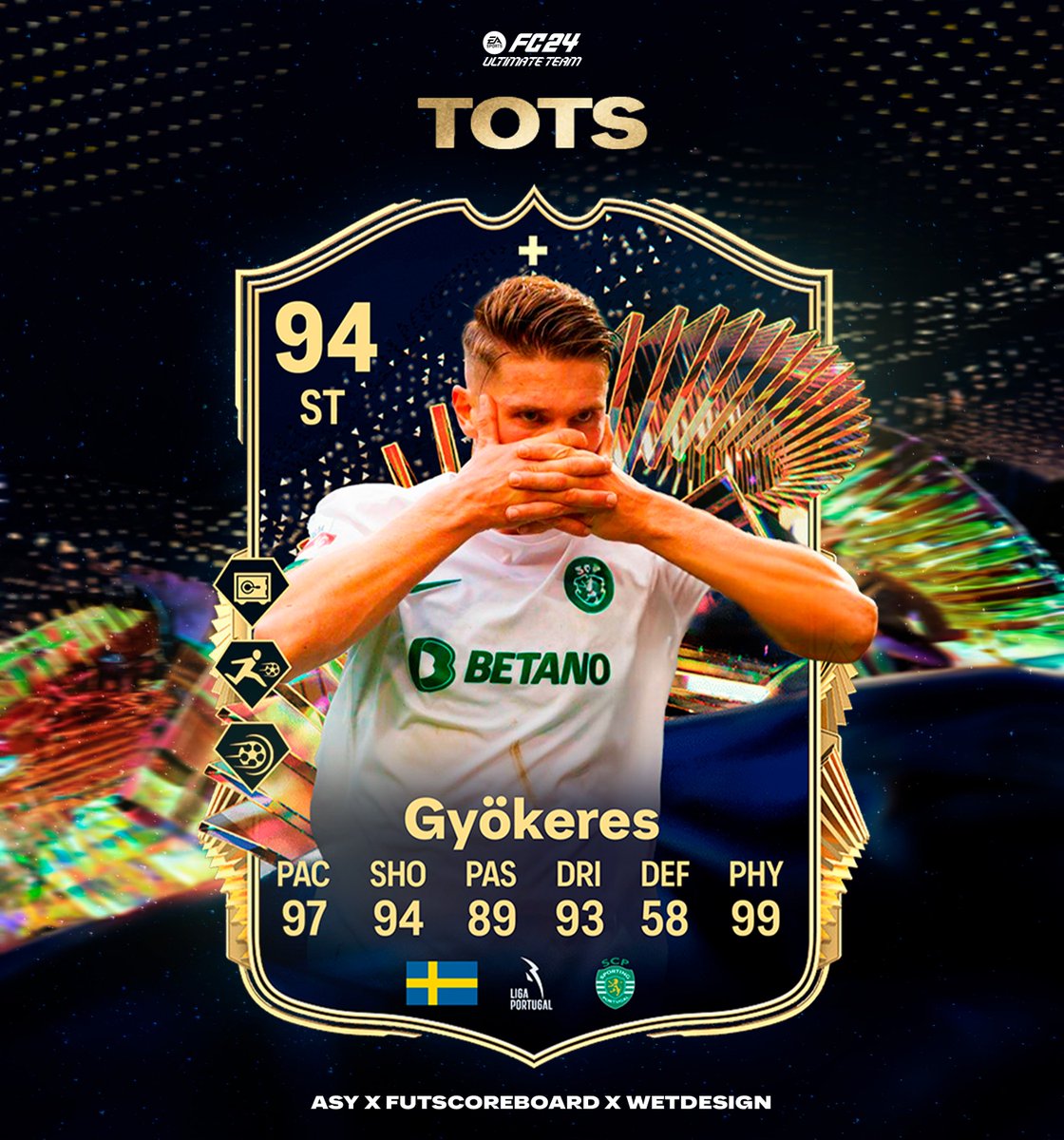 🚨GYOKERES 🇸🇪 is added to come in TOTS Mixed 4 Team 🦁 🔥 Official Playstyles & Stats✅ Make sure to follow @AsyFutTrader & @Fut_scoreboard & @WetDesignFUT for more! 🚨
