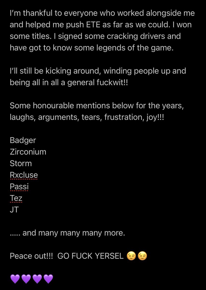 OKLY2020's tweet image. 🚨🚨🚨ANNOUCEMENT 🚨🚨🚨

TTM/ETE Oakley has left the building. 

Thanks for having me you dirty animals. 

Peace and love to all mankind.