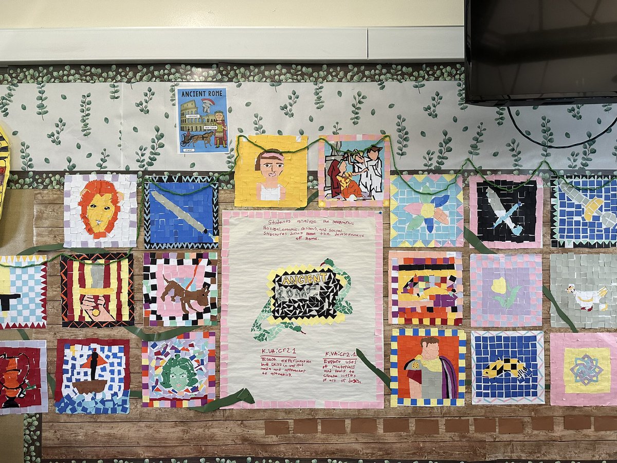 egarcia505's tweet photo. Steam Showcase @SteamWalnut with a focus on art. 6th grade Mosaics.  #LHCSD https://t.co/meU9opr3ks