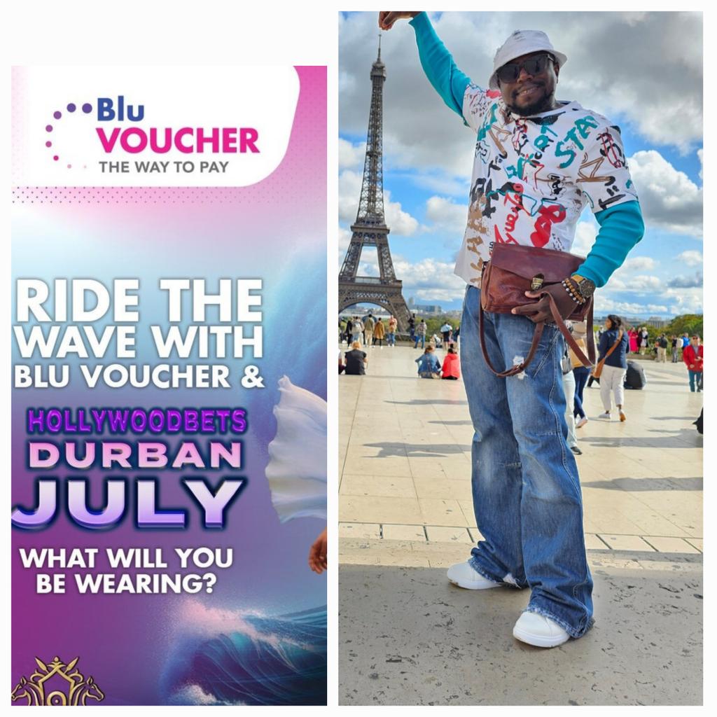 @BluVoucher @DJTira Malume from the West Side Ready ! Baggy Jeans At Durban July👖👖 ! Ride the wave , Kill the wave Stealing the show ! Racing is the only time I feel🏇 I got a great ride... With Blu Voucher Don't look back leave it on the track 🏇 @BluVoucher #TiraTakeMe2HDJ