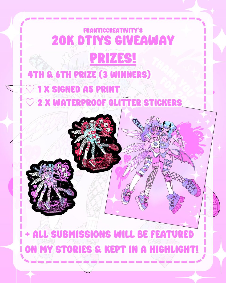 deets for my DTIYS GIVEAWAY to thank you all for 20K on instagram 🥺💖 #dtiys #dtiyschallenge #frantic20k #yamikawaii